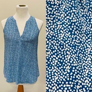 Joie blue and white sleeveless blouse - size XS